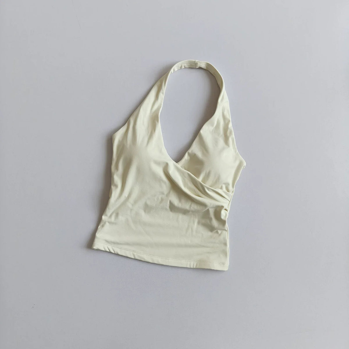 Women's Sexy V-Neck Fitness Bra Nude Sports Bra Hanging Neck Yoga Suit Vest Comfortable Breathable Gym Top for Active Wear - Matrix Studios