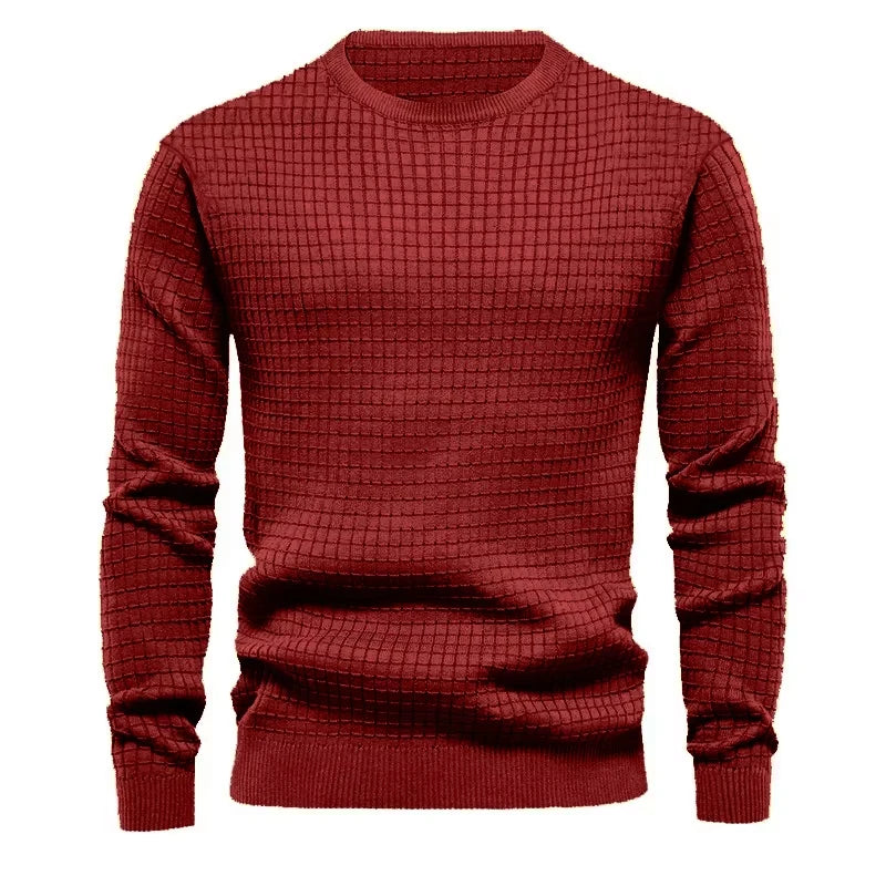 New Men's Crew Neck Sweatshirts Solid Color Large Sweatwear Spring Outdoor Jogging Tops - Matrix Studios