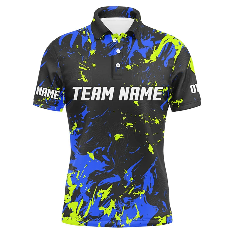 Cool Custom Team Name Bowling Man Polo Shirt Men Women 3D Printed Summer Short Sleeve Lapel Button Polo T Shirt Clothes - Matrix-studios.com