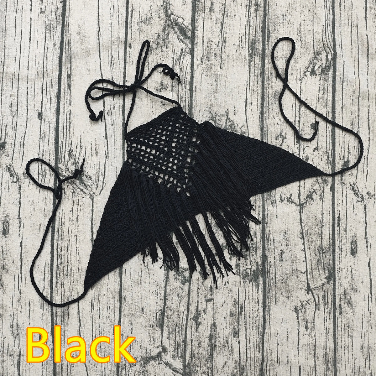 Handmade Crochet Lace Knit Boho Beach Bikini Cami Tank Crop Top Halter - Matrix Studios