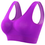 Women's Seamless Push-Up Bra Sports Bralette Non-wire Crop Top Solid Sexy Lingerie No-Pads Breathable Plus Size Tank Bra S-5XL - Matrix Studios