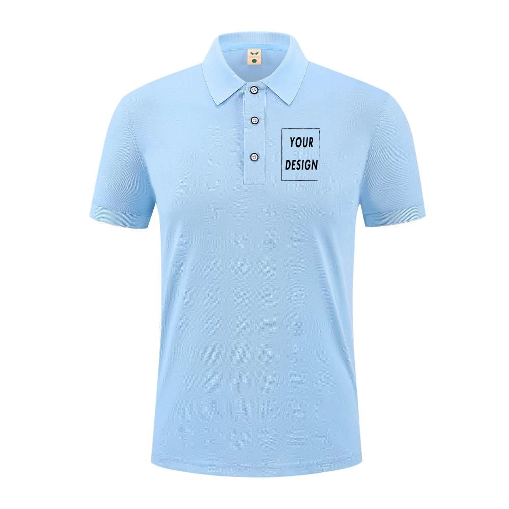 2025 Summer Causal Polo Shirt Custom Logo Printed Text Picture Brand Embroidery Personal Design Breathable Men And WomenTops - Matrix-studios.com