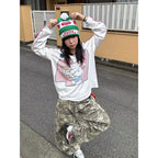 ZHIZOU Women Gothic Baggy Y2k Jeans American 2000s Style Embroidery Jean Pants Vintage Harajuku Oversize Denim Trousers Autumn - Matrix-studios.com