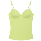 HXAO Burgundy Slip Top Women Summer Sexy Corset Tanks & Camis Fashion Sleeveless Backless Bra Top Chic Elegant Bustier Camisole - Matrix-studios.com