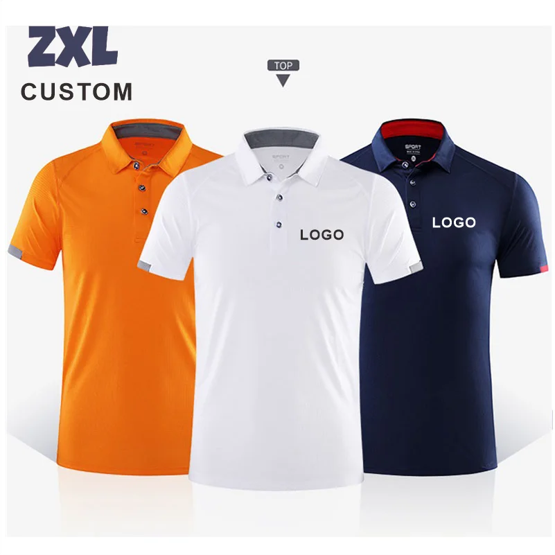 Summer Quick-Drying Polo T Shirt For Men Custom Logo Embroidery Printing Men And Women Golf shirts Personalized Design 2023 New - Matrix-studios.com