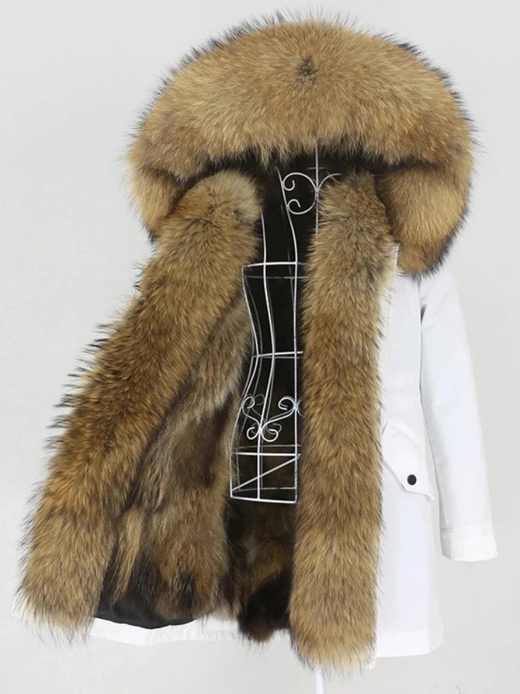 OFTBUY Winter Jacket Women Long Parka Real Fox Fur Coat Natural Raccoon Fur Collar Hood Thick Warm Streetwear Parkas New - Matrix Studios
