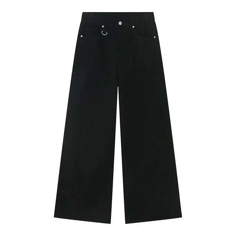 IEFB Vintage Camouflage Men's Jeans Fashion Washed Casual Wide Leg Denim Pants Autumn Winter Loose Male Trousers Old Blue 9C354 - Matrix Studios