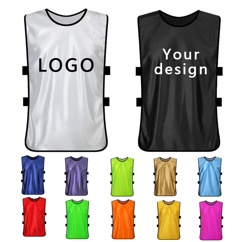 Customized Advertising Printed Logo On Activity Vest Pattern Vest Men And Women Children Basketball Football Training Clothing - Matrix Studios