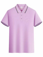 Stripe Solid Color Polo Shirts Sport All-Match Women Short Sleeve Collar Y2K Street T-Shirts  Summer Comfortable Woman Tops - Matrix-studios.com