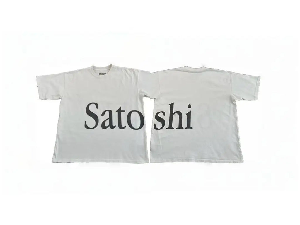 2026ss Satoshi Nakamoto Logo Printed Diamonds Patched Women Men T shirts tees Hiphop Oversized Men Casual Cotton T shirt - Matrix-studios.com