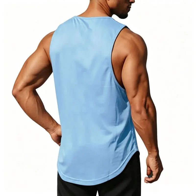 Summer Men's Gym Tank Top Fitness Training Clothing Quick-drying Loose Bodybuilding Sleeveless Shirt Men Fashion Basketball Vest - Matrix Studios