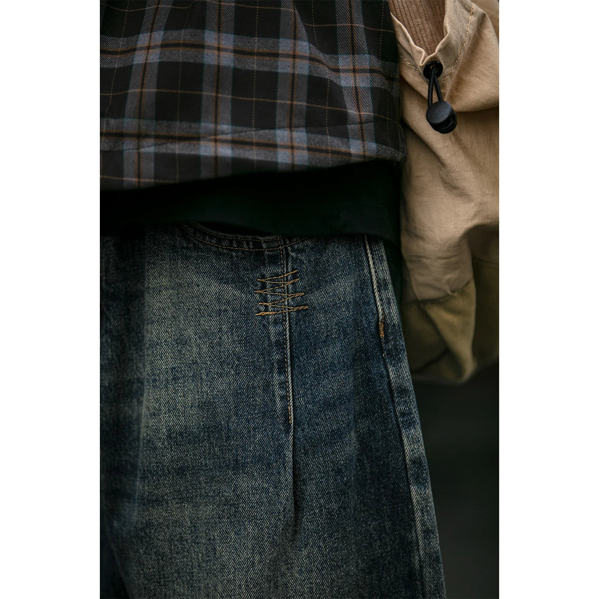 American Vintage High Quality Denim Cargo Pants Men Clothing Streetwear Loose Skate Jeans Harajuku Casual Harem Trousers Male - Matrix Studios