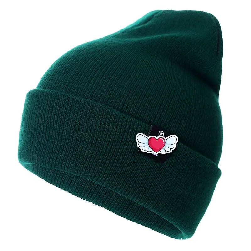 Autumn and Winter Versatile Solid Color  Hat For  Outdoor Warmth and Cold Hat Hip-Hop Fashion Embroidered Knitted Hat