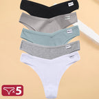 5PCS/Set Cotton Lingerie Panties Sexy Underwear Women Briefs Tangas Female Underpants Pantys Thong Panties Bikini Solid 13 Color - Matrix Studios