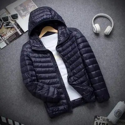 New Autumn And Winter Down Jacket Men's Fashion Hooded Super Light Warm Slim Coat Down Jacket Men's Coat - Matrix Studios