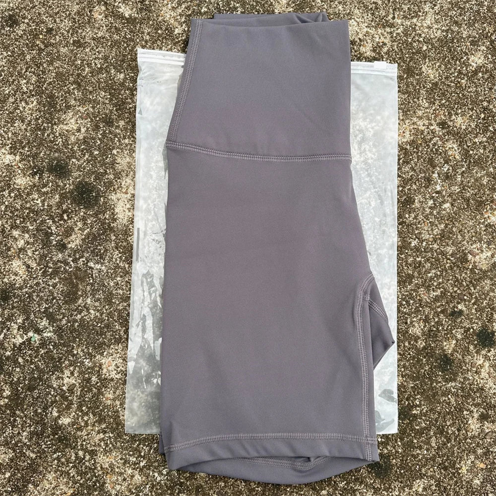 Solid Color Women Fitness Sports Short High Waist Yoga Short Leg Cycling Comprehensive Training Jog Squat Proof Internal Pocket - Matrix Studios