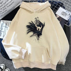 Hollow Knight Hoodies Men Korea Ulzzang Grunge Y2k Aesthetic Fmale Autumn and Winter Pullover Hoddies Graphic Streetwear - Matrix Studios