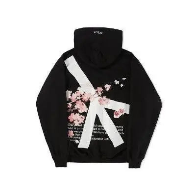 Streetwear Y2K Harajuku Cute Cherry Blossom Graphic Print Oversized Hoodie Gothic Casual Pullover Sweatshirt Men Women Clothing - Matrix Studios