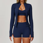 2/3PCS Yoga Suit Sports Set Gym Set Women Tracksuit Running Workout Clothes Long Sleeve Sports Bra Athletic Wear Yoga Clothing - Matrix-studios.com