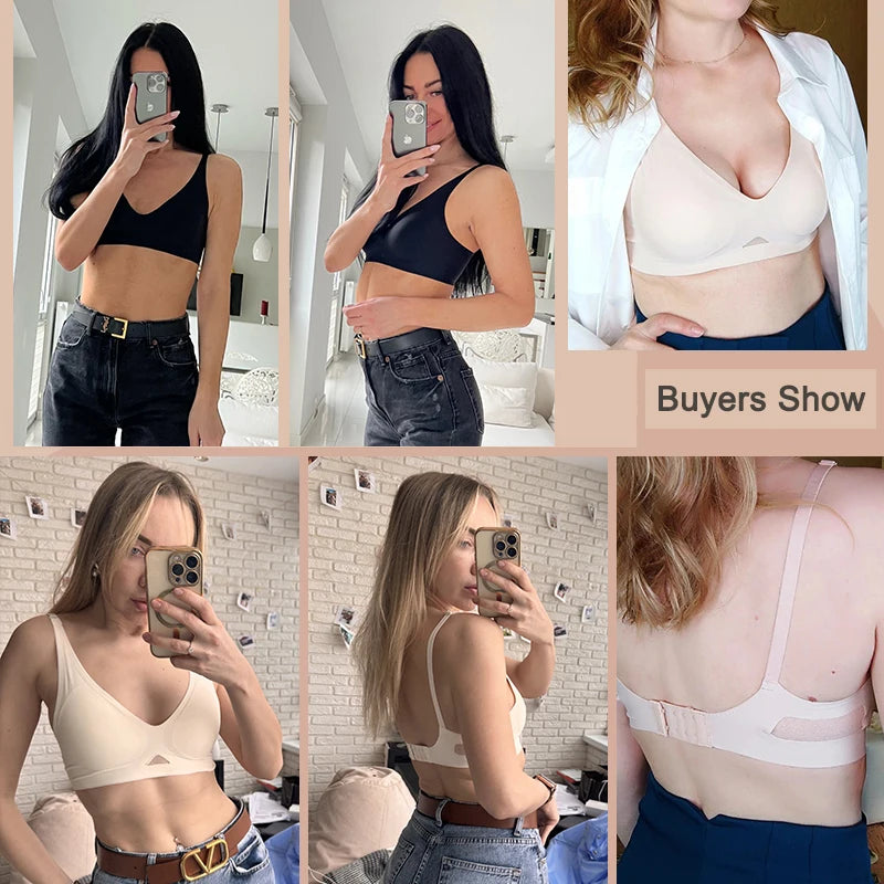 Wire Free Bra Brassieres Push Up Bralette Sexy Seamless Bras For Women Female Lingerie Woman Silky Underwear Intimate Sleepwear - Matrix Studios