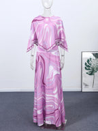 Loose Printed Shirt Skirt Suits Women Beach Irregular Full Sleeve Top Female Sets 2026 Fashion Summer Long Skirt Ladies Outfits - Matrix-studios.com