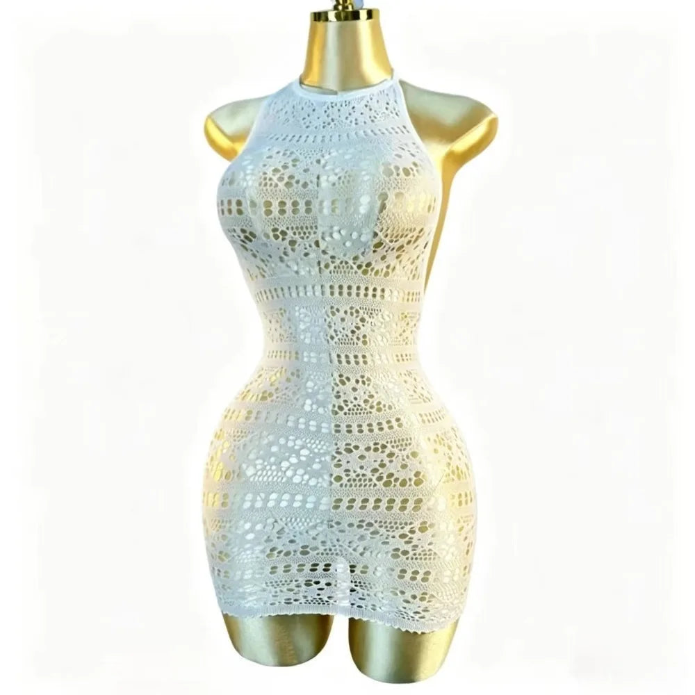 1pc  Sexy Cover Up Hollow Out Fishnet Dress without Bikini Summer Holiday DSH698 - Matrix Studios