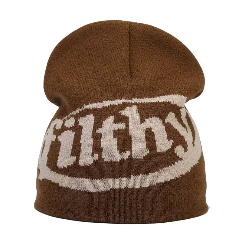 Y2K Letter Knitted Winter Autumn Beanie Cap Men Women Kanye Beanies Gorras Hombre Top Warm Skiing Hat Ear Hats Hip Hop Skullcap - Matrix-studios.com