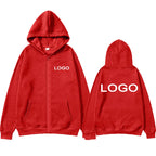 Customized Printed Men Women Zipper Up Hoodie Loose Casual Clothing Fashion Long Sleeve Hooded Pullover Personality Sweatshirts - Matrix Studios