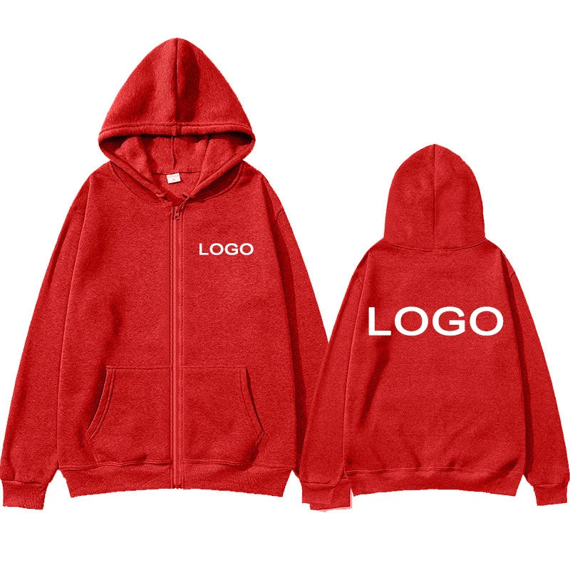 Customized Printed Men Women Zipper Up Hoodie Loose Casual Clothing Fashion Long Sleeve Hooded Pullover Personality Sweatshirts - Matrix Studios