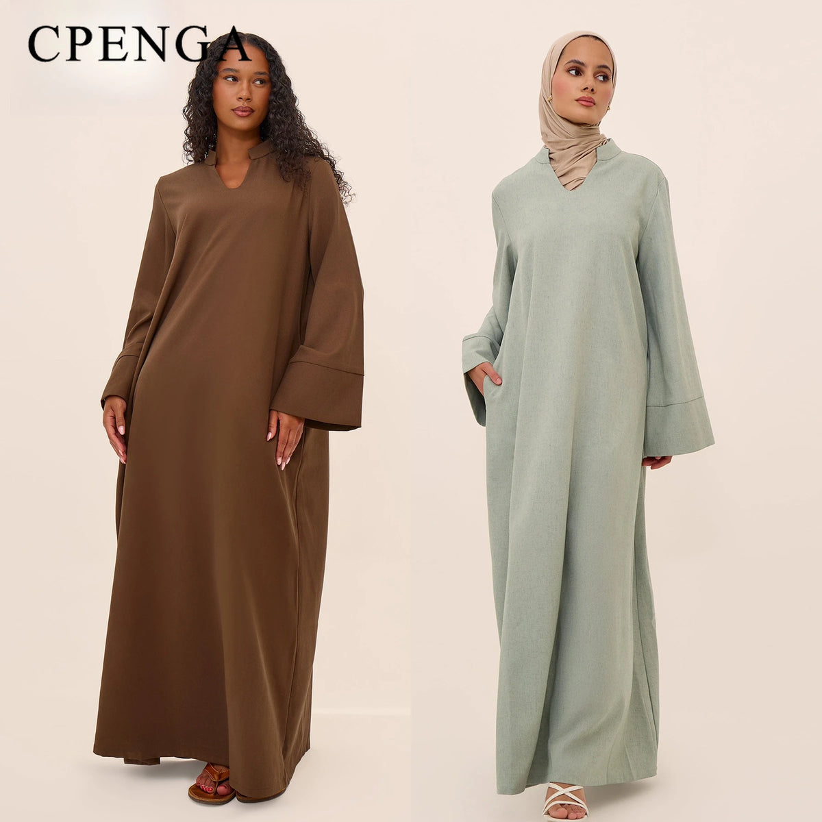 Ramadan Arabic Muslim Women Modest Dress Elegant Eid Dubai Abaya Islam Holiday Loose Outfit New Arrive Plain Turkey Kaftan Robe - Matrix-studios.com