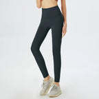 Fitness Pants Elastic Tight Fitting Seamless Naked Yoga High Waist Hip Lifting Quick Dry Running Sports Leggings Outdoor Wear - Matrix-studios.com