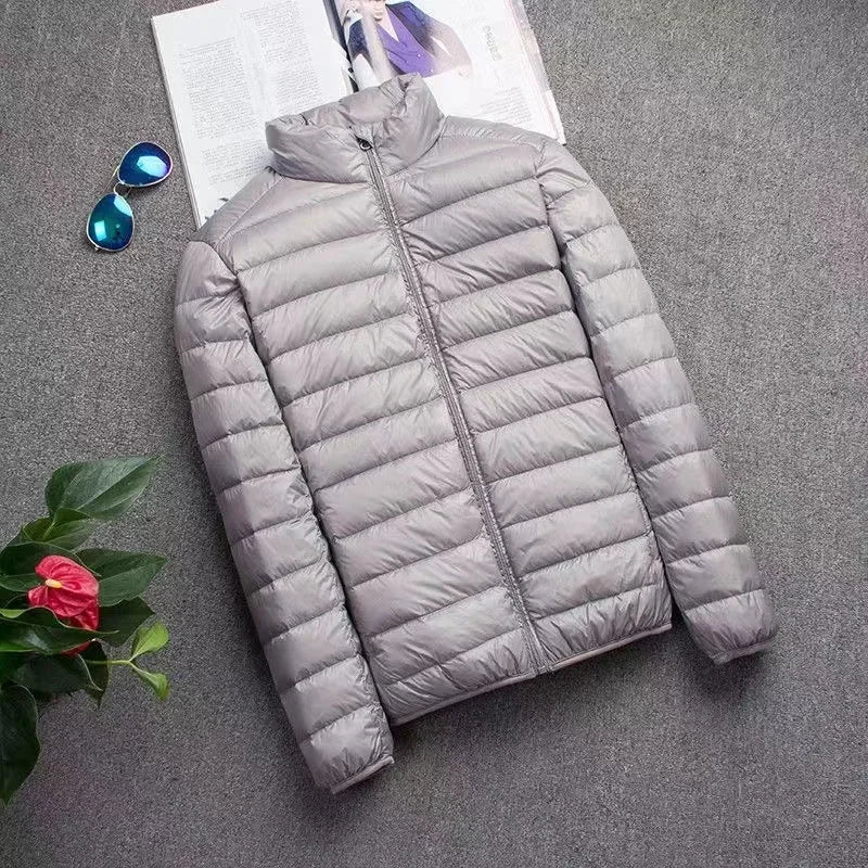 0-10℃ Men's Winter Jacket Ultra Light Duck Down Jackets Portable Hooded Puffer Feather Thin Parkas Windproof Outerwear Coat 5XL - Matrix Studios