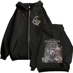 Game Esquie Clair Obscur Expedition 33 Jacket Hoody Unisex Vintage Oversized Zip Up Sweatshirt High Quality Fleece Zipper Hoodie - Matrix Studios
