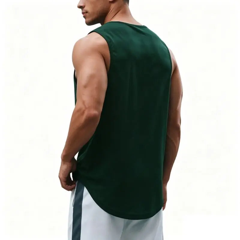 Summer Men's Gym Tank Top Fitness Training Clothing Quick-drying Loose Bodybuilding Sleeveless Shirt Men Fashion Basketball Vest - Matrix Studios