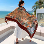 23 Styles 90x180cm Travel Beach Pareo Sunscreen Cover-Ups Women Large Dress Bikini Bathing Brazilian Swimwear Sarong Wrap Scarf - Matrix Studios