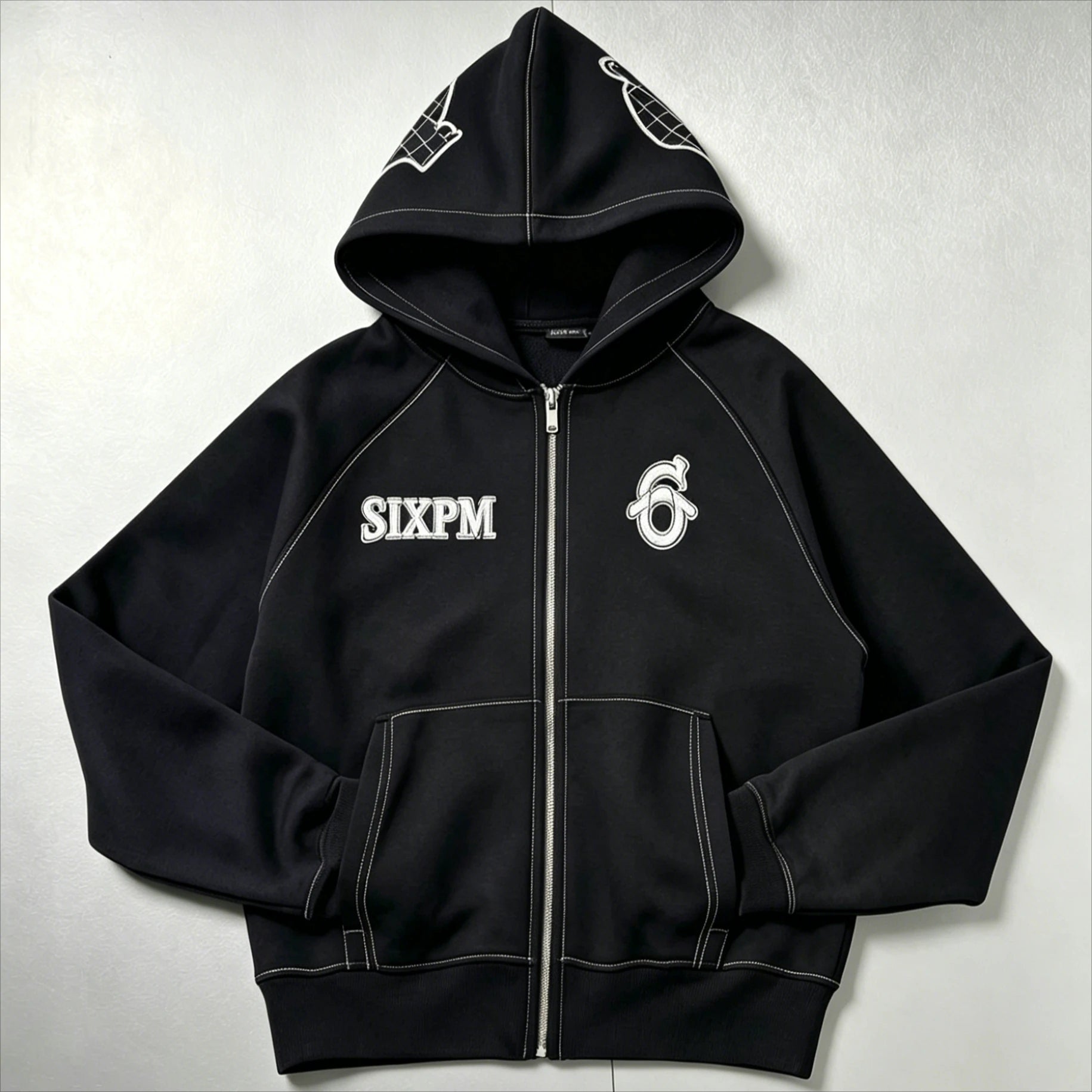 New Fashion Solid Color 2 Piece Casual Hoodie Sets Sweatshirt Y2K Retro Embroidered Logo High Street Hip Hop Unisex Jogger Suits