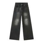 IEFB Vintage Camouflage Men's Jeans Fashion Washed Casual Wide Leg Denim Pants Autumn Winter Loose Male Trousers Old Blue 9C354 - Matrix Studios