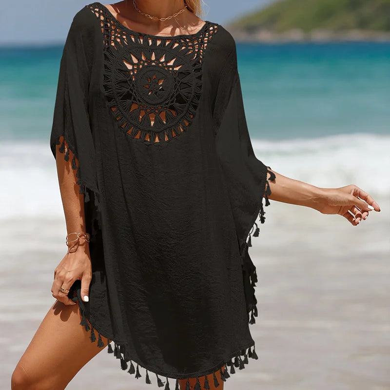 CROCHET BIKINI-Women's Sexy Swimsuit Cover Up Dress Summer Bathing Suit Beachwear Shirt Cover-ups for Women - Matrix Studios