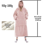 Winter Hoodies Sweatshirt Women Men Pullover Fleece Giant TV Oversized Blanket with Long Flannel Sleeves - Matrix Studios