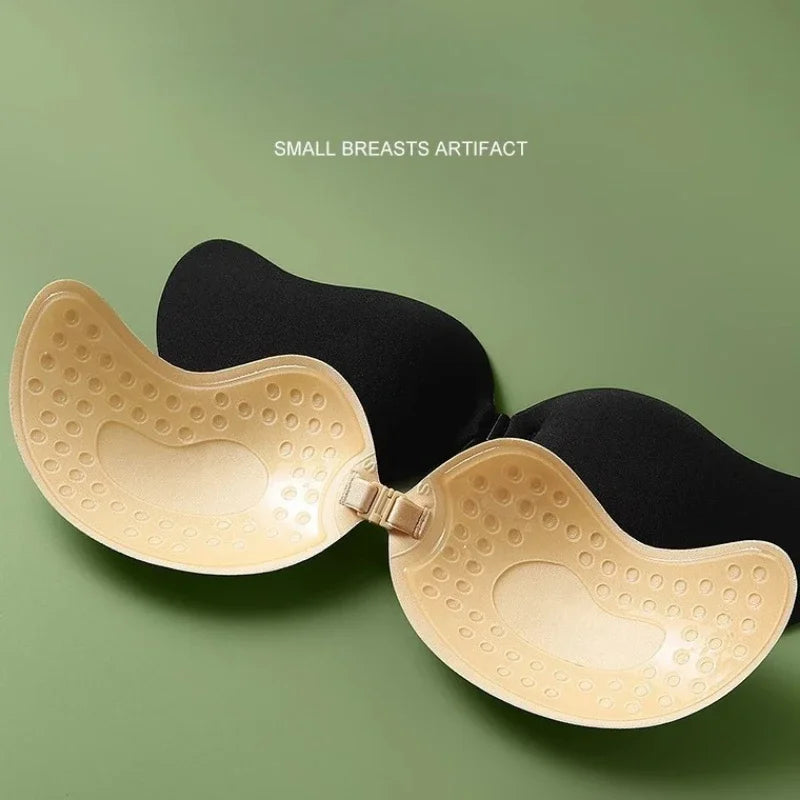 Invisible Strapless Adhesive Stick Bra Breast Tape Push Up Bras Women Lingerie Seamless Silicone Nipple Covers Bralette Pasties - Matrix Studios