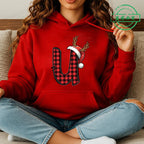 Personalised Santa Family Christmas Hoodie Harajuku Hip Hop Pullover Sweatshirt Santa Alphabet Sportswear Fashion Trends Unisex