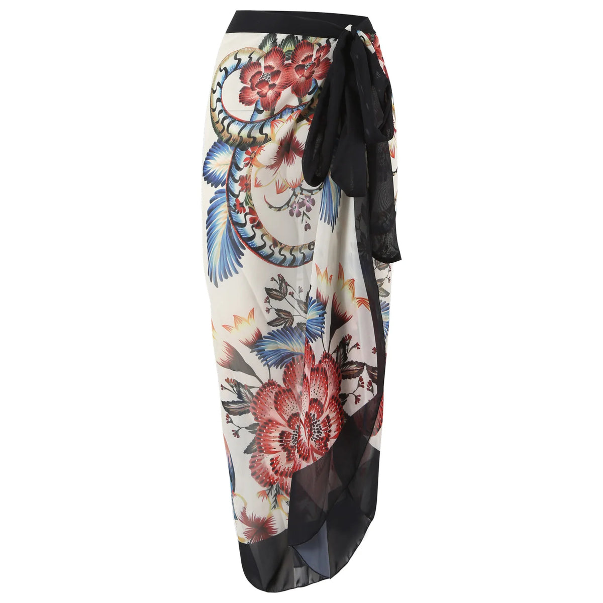 2026 New Sexy Print Retro Swimwear Beach Dress Cover Up Long Skirts Skirt Party Outfits Swimsuit Beachwear - Matrix Studios