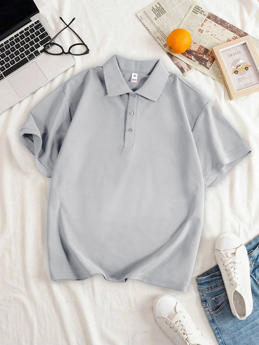 Women Solid Color Polo Shirt Summer Casual Cool Feeling Antibacterial Tops Breathable Short-sleeved Lapel Slim Fit 2025 Clothes - Matrix-studios.com