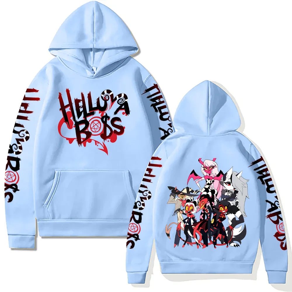 Helluva Boss Hoodies New Trends Y2k Aesthetic Anime Sweatshirt Unisex Loose Hip Hop Streetwear Vintage Harajuku Pullovers Casual