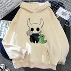 Hollow Knight Hoodies Men Korea Ulzzang Grunge Y2k Aesthetic Fmale Autumn and Winter Pullover Hoddies Graphic Streetwear - Matrix Studios
