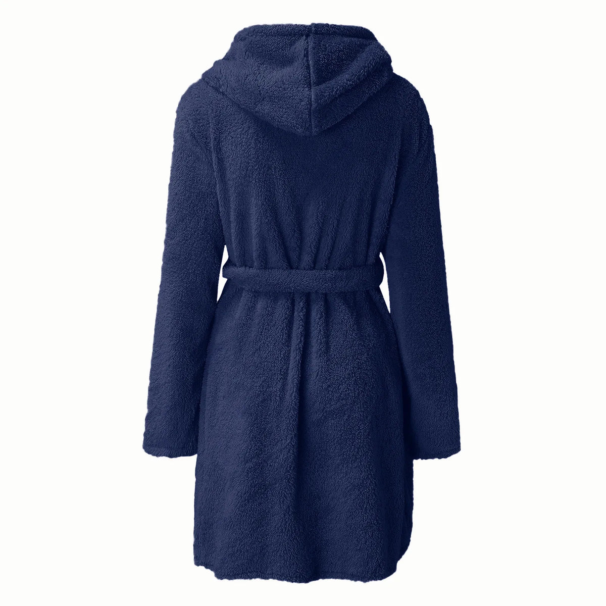 Autumn Winter Women Sexy Bath Robe Fluffy Plush Pyjamas Ladies Hooded Dressing Solid Color Gown Warm Bathrobe Female Loungewear - Matrix-studios.com