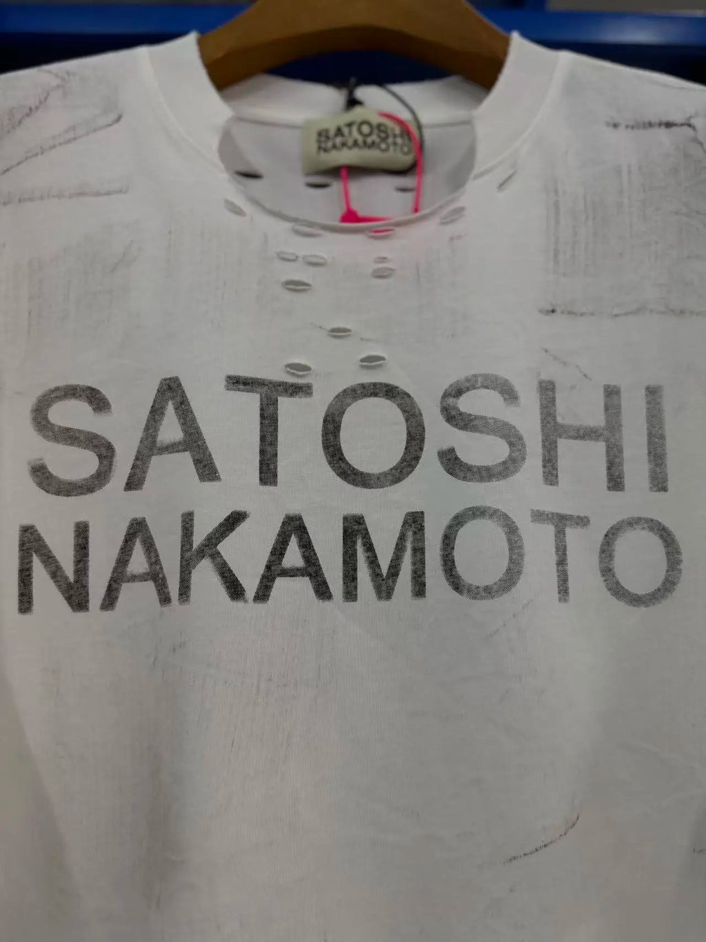 Satoshi Nakamoto 26SS Destroyed Luke Oversized T Shirt Men Women High Quality Tee Tops T-Shirt - Matrix-studios.com