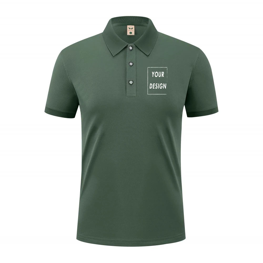 2025 Summer Causal Polo Shirt Custom Logo Printed Text Picture Brand Embroidery Personal Design Breathable Men And WomenTops - Matrix-studios.com