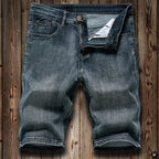 2026 Summer Shorts Jeans Men Denim Pants Stretch Dark Blue Fashion Design Men's Jeans Slim Straight Male Short Jeans Hombre - Matrix Studios