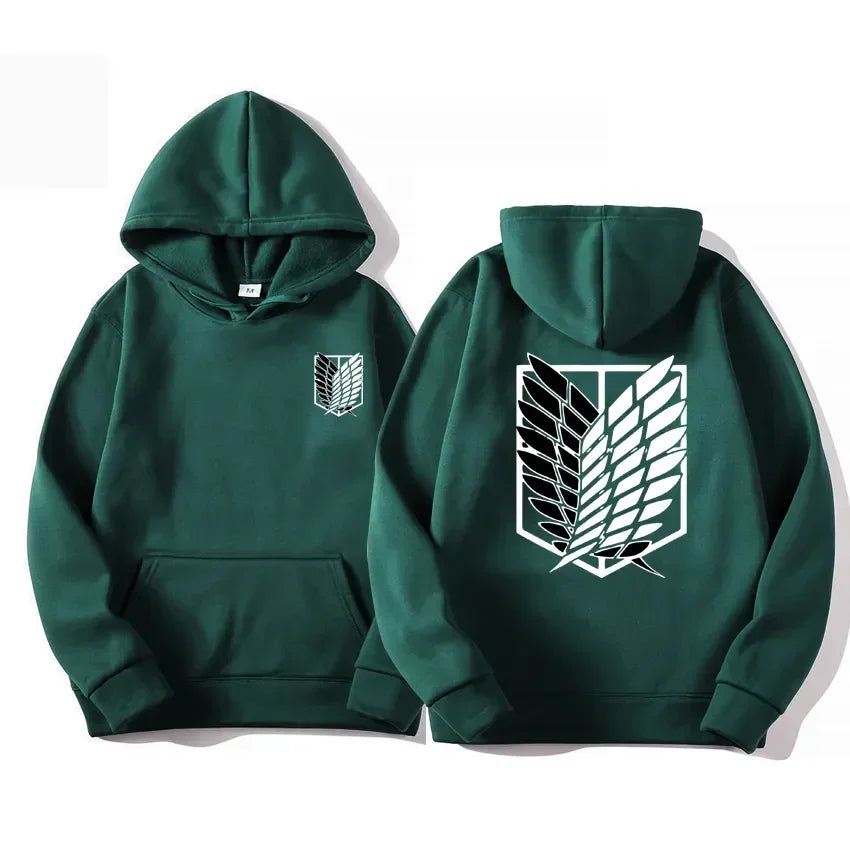 Japan Anime Attack on Titan Men Hoodies Spring Autumn Hip Hop Casual Pullover Top Hoodie Fashion Sweatshirts Jogging Sportswear - Matrix Studios